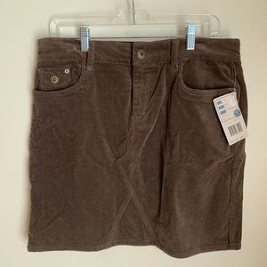 Brown mini skirt